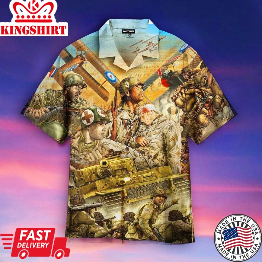 The Veteran Fight Like A Superhero Trendy Hawaiian Shirt For