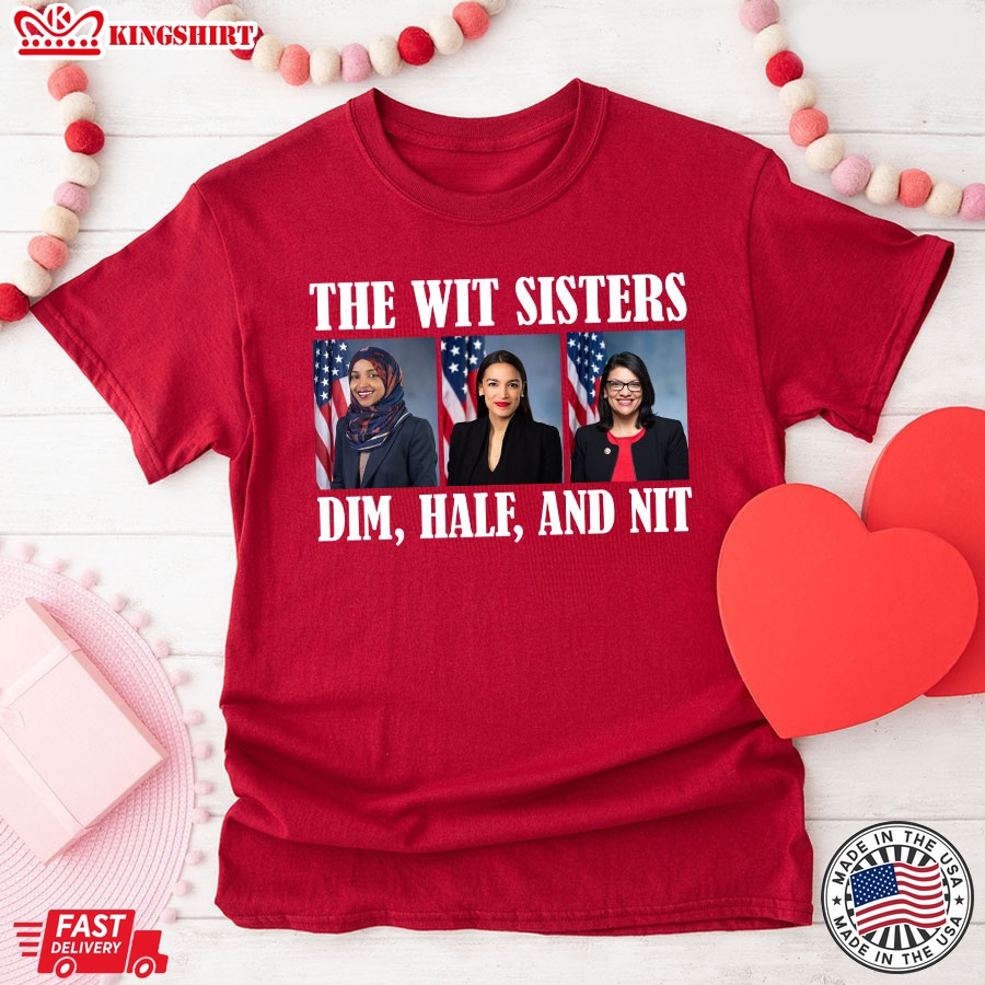 The Wit Sisters Dim Half And Nit Ilhan Omar Alexandria Ocasio-Cortez Rashida Tlaib Election 2024 T-Shirt