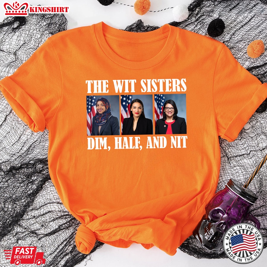 The Wit Sisters Dim Half And Nit Ilhan Omar Alexandria Ocasio-Cortez Rashida Tlaib Election 2024 T-Shirt