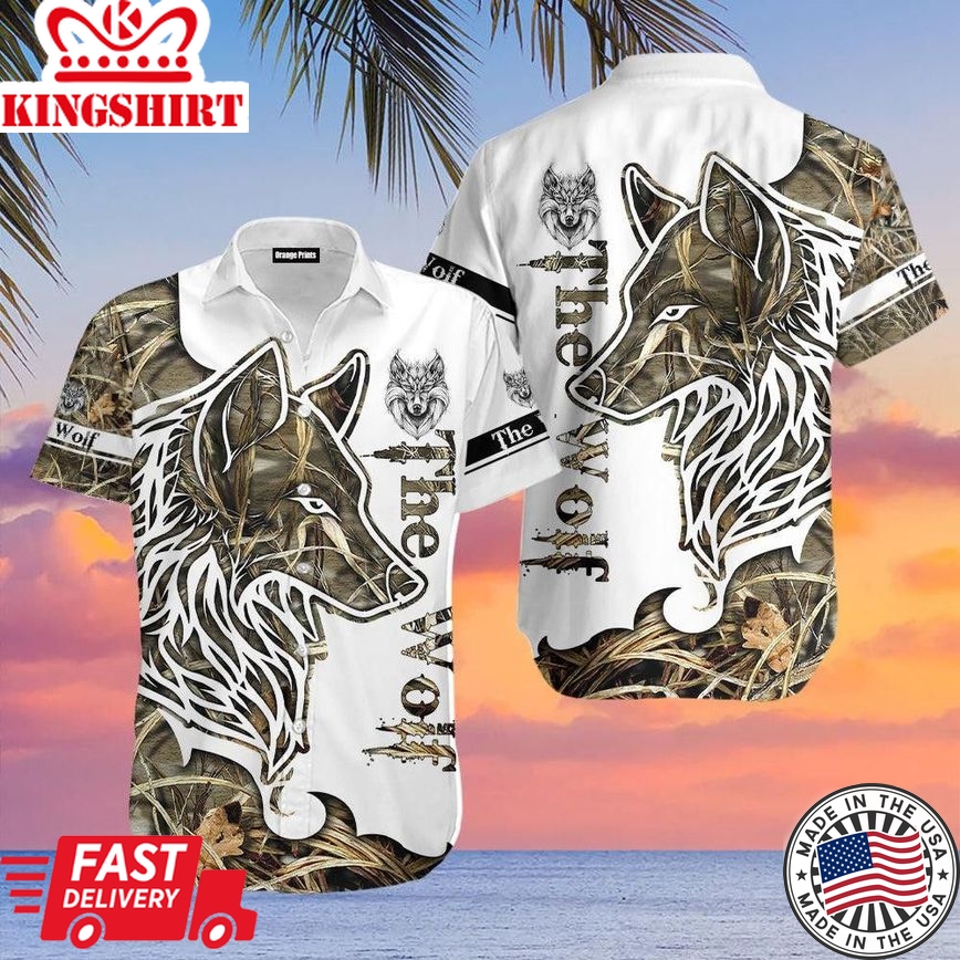 The Wolf Hunting Trendy Hawaiian Shirt For