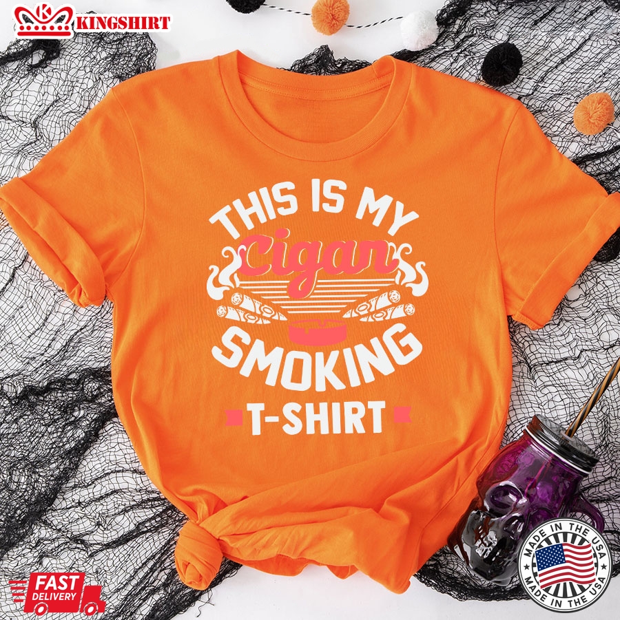 This Is My Cigar Smoking T-Shirt Cigar Lover T-Shirt