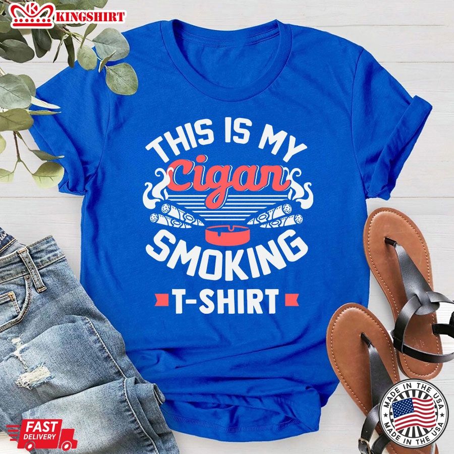 This Is My Cigar Smoking T-Shirt Cigar Lover T-Shirt