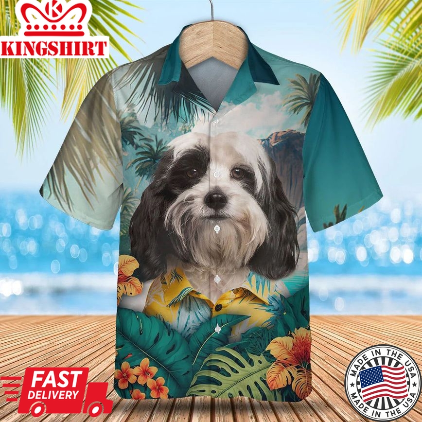 Tibetan Terrier Tropic Oasis - Discover the Magic of Hawaii with this Vibrant Shirt