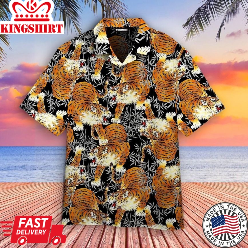 Tiger Japanese Trendy Hawaiian Shirt For