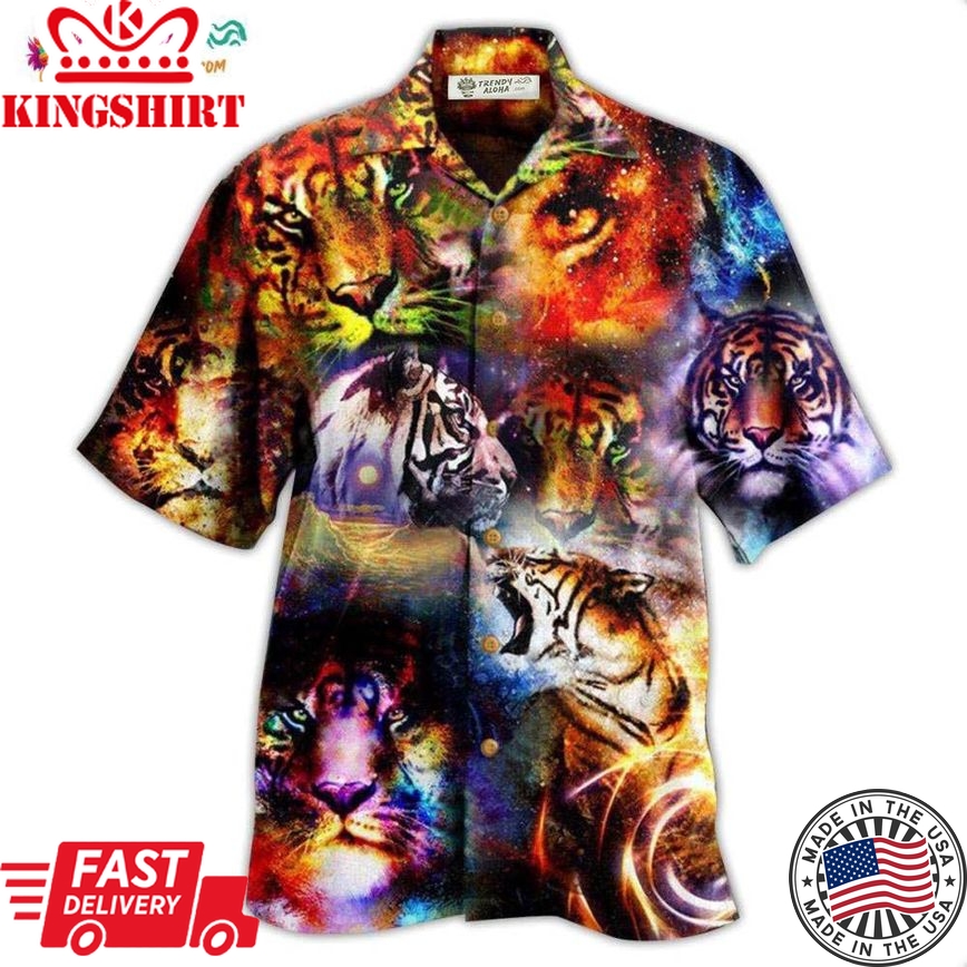 Tiger The Power Of Tiger In The Universe Hawaiian Shirt