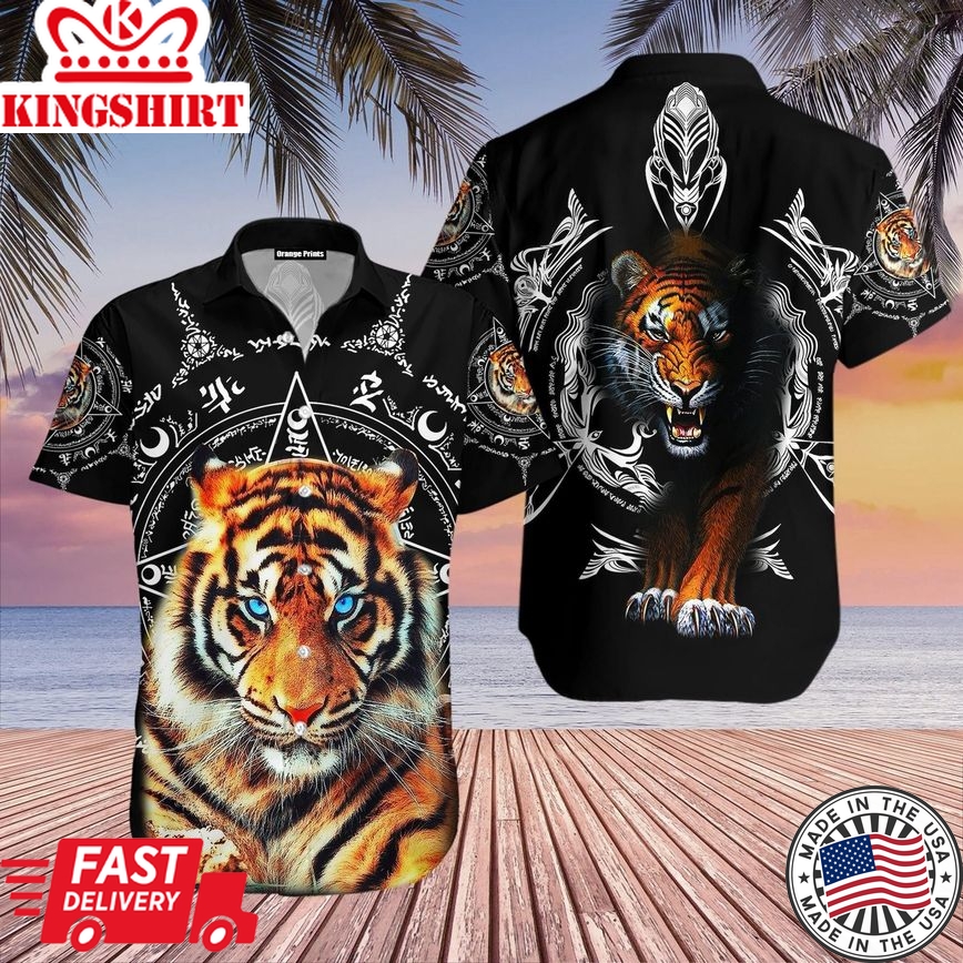 Tiger Trendy Hawaiian Shirt For