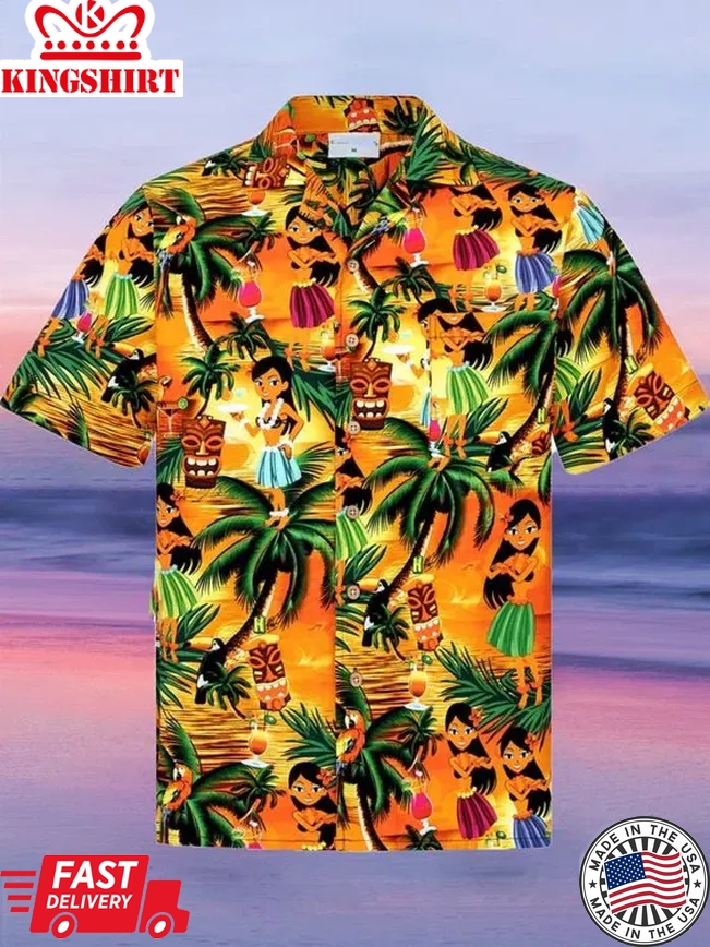 Tiki Aloha Trendy Hawaiian Shirt