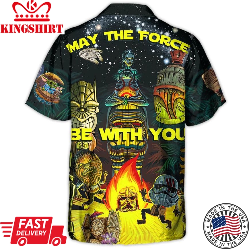 Tiki Star Wars May The Force Be With You Hawaiian Shirt