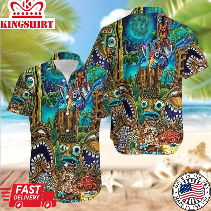 Tiki Tiki Tiki Can't You See Trendy Hawaiian Shirt