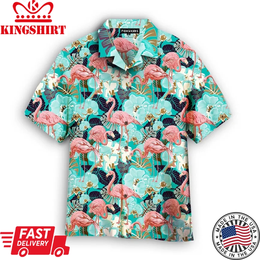 Today Im Just Flamazing Flamingo Tropical Trendy Hawaiian Shirt For Aloha Shirt