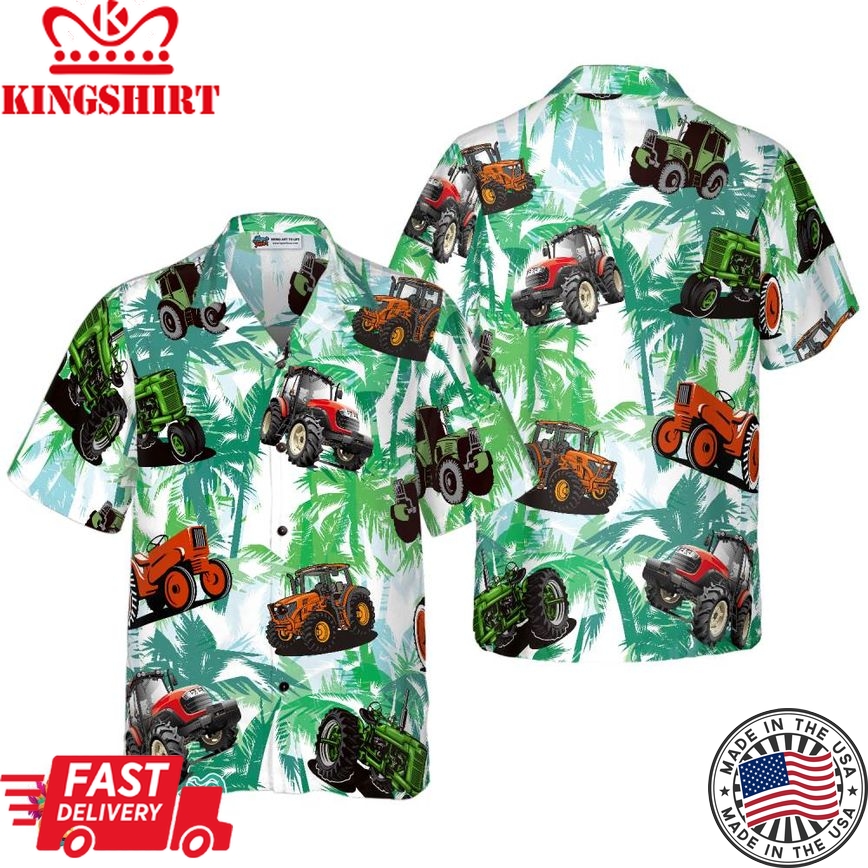 Tractors Tropical Summer Hawaiian Shirt