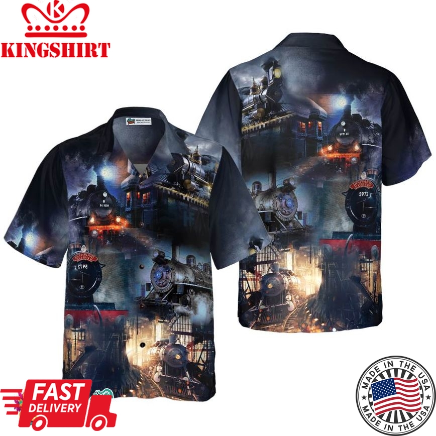 Train Locomotive Hawaiian Shirt