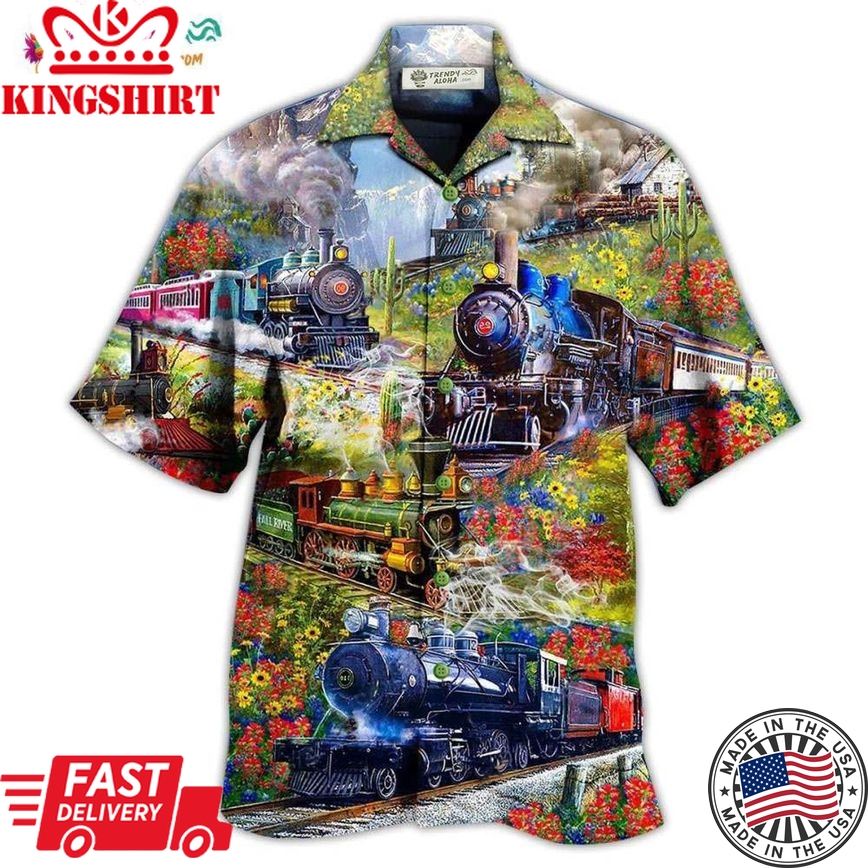 Train On Spring Hill Hawaiian Shirt