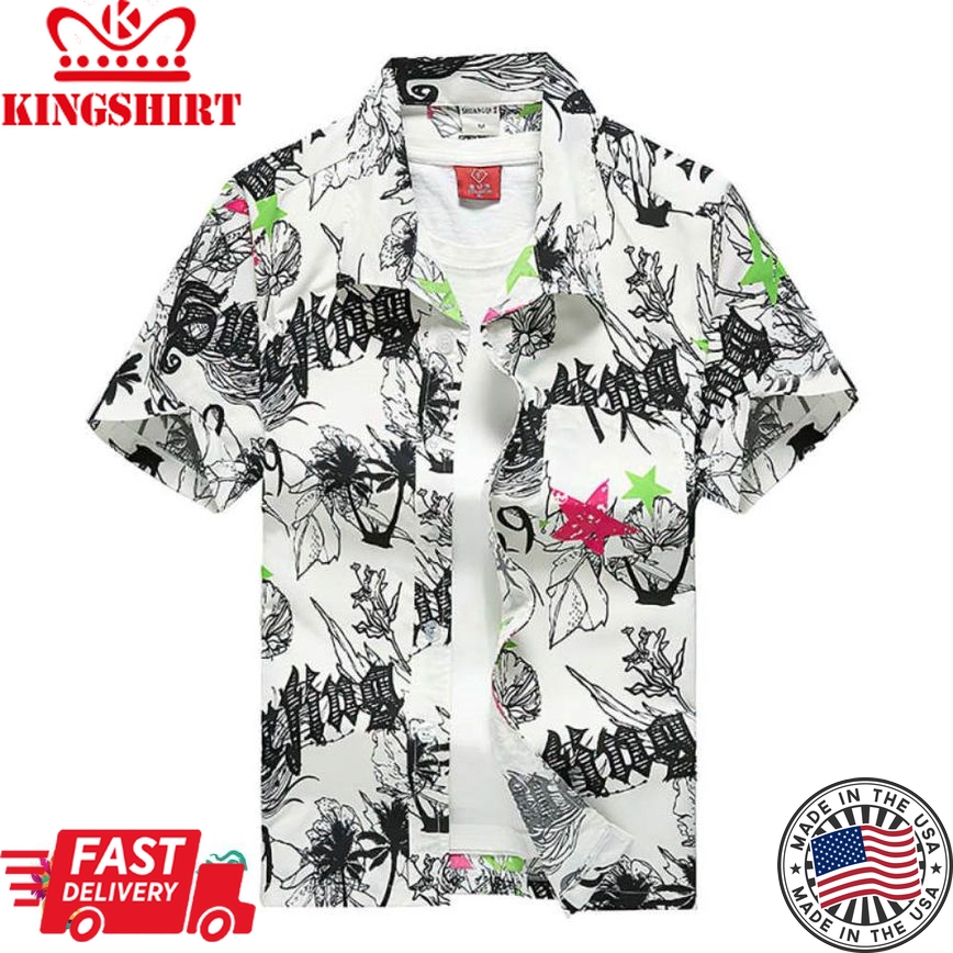 Trending Hawaiian Shirts Hawaiian Shirts Graffiti Design Aloha Beach Shirts For Men