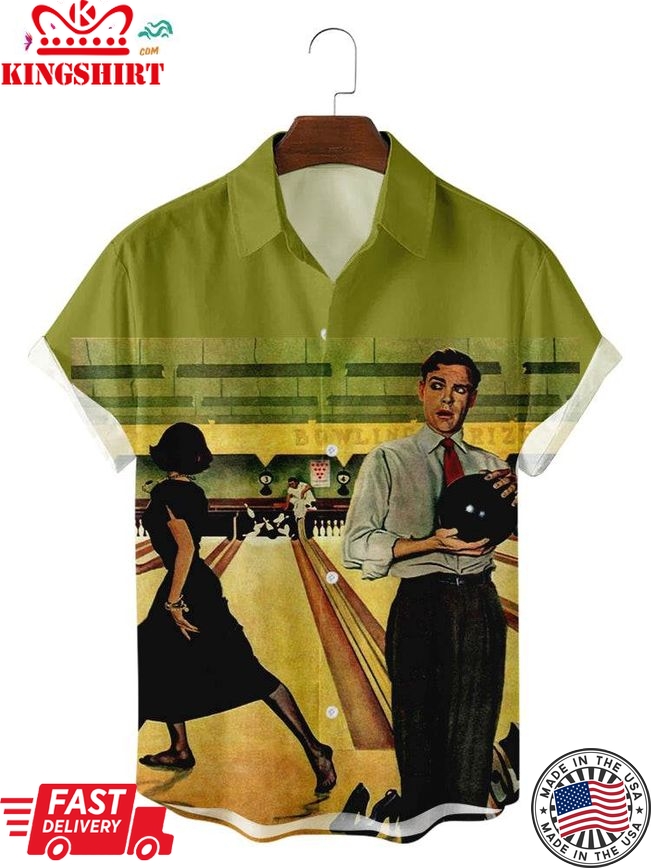 Trending Hawaiian Shirts Vintage Bowling Pronted Shirts