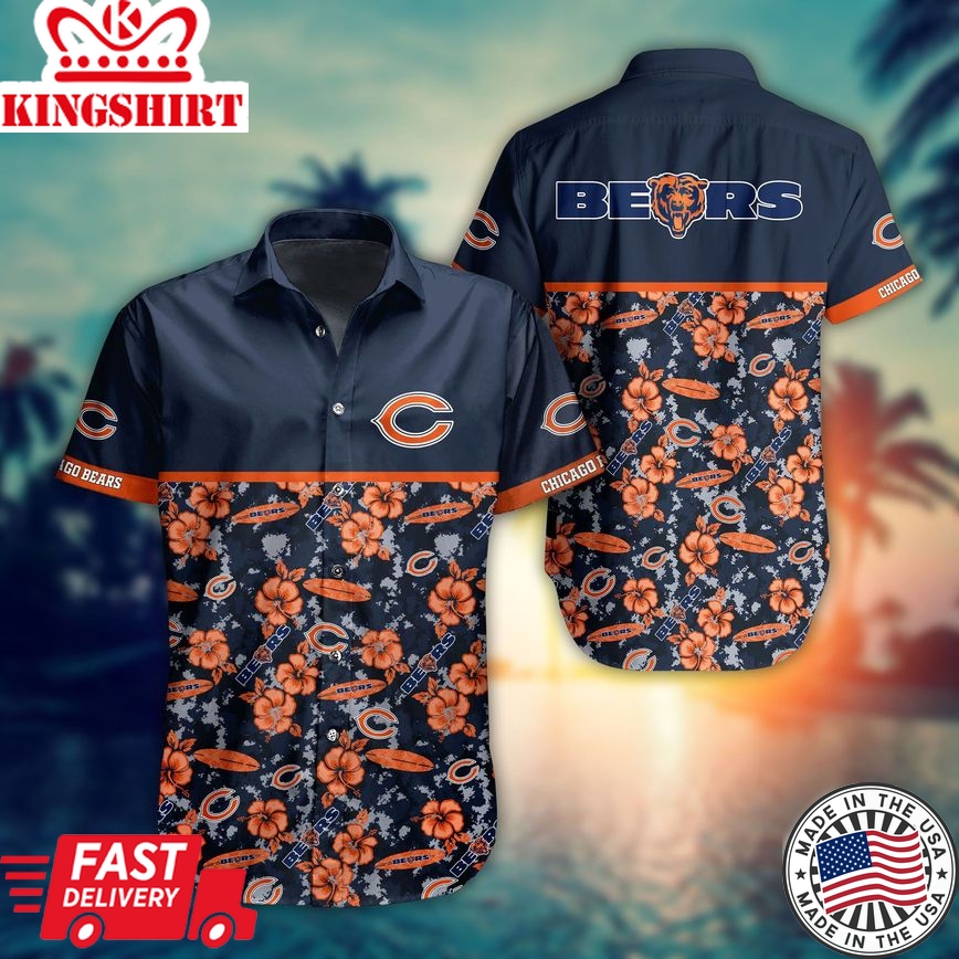 Trending Style: NFL Chicago Bears Hawaiian Shirt, Summer Collection, Trending Hawaiian Shirts