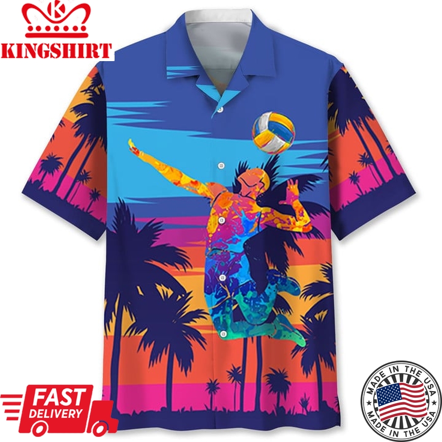 Tropical Beach Volleyball Hawaii Shirt