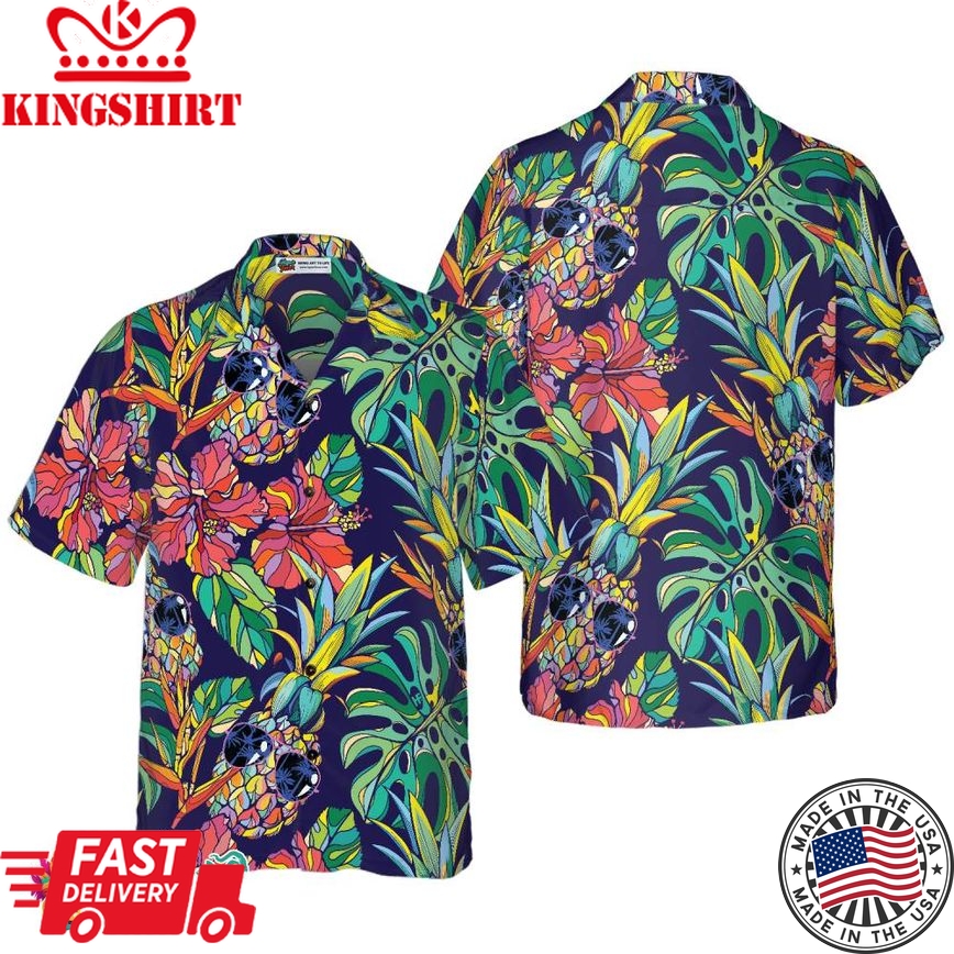 Tropical Coolest Pineapple Hawaiian Shirt