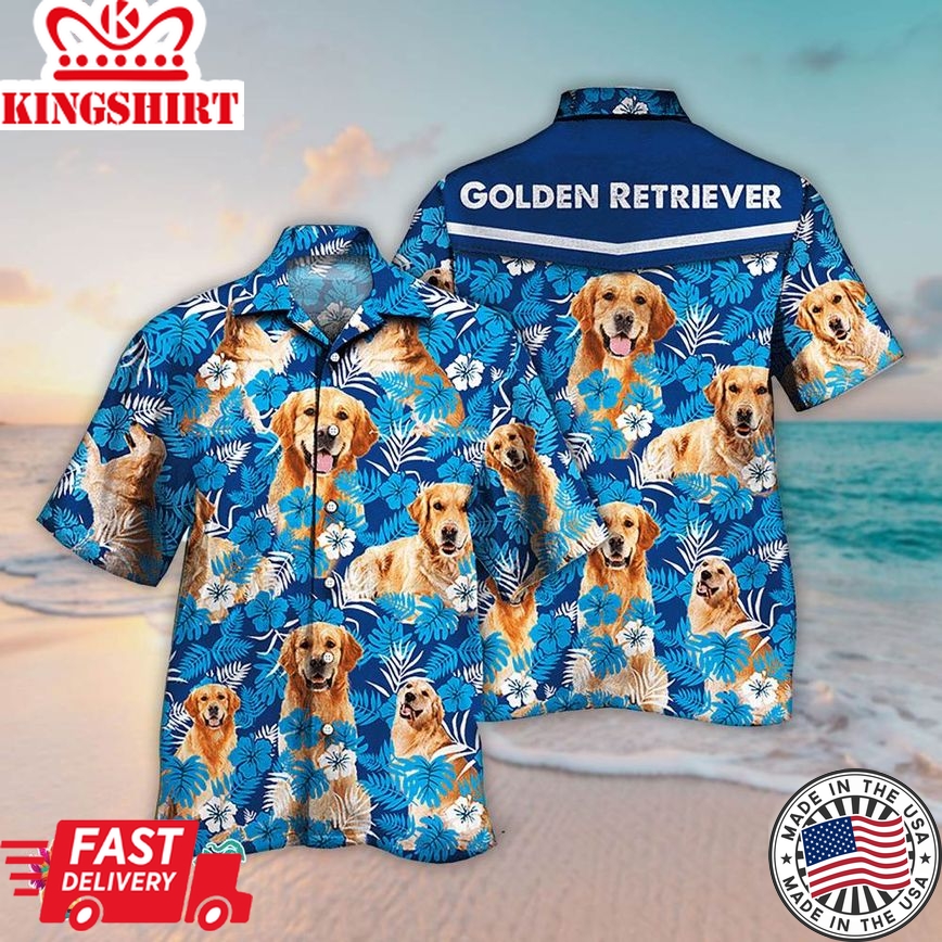 Tropical Dog Pattern Hawaiian Shirt For Men And Women, Aloha Hawaiian Shirts