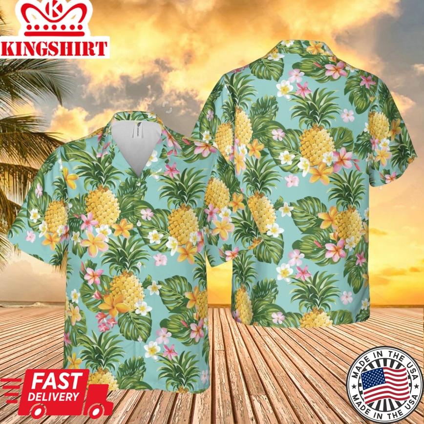 Tropical Flamingo Trendy Hawaiian Shirt: Flamingo Fun in the Sun