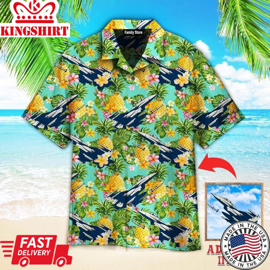 Tropical Pineapple Custom Hawaiian Shirt