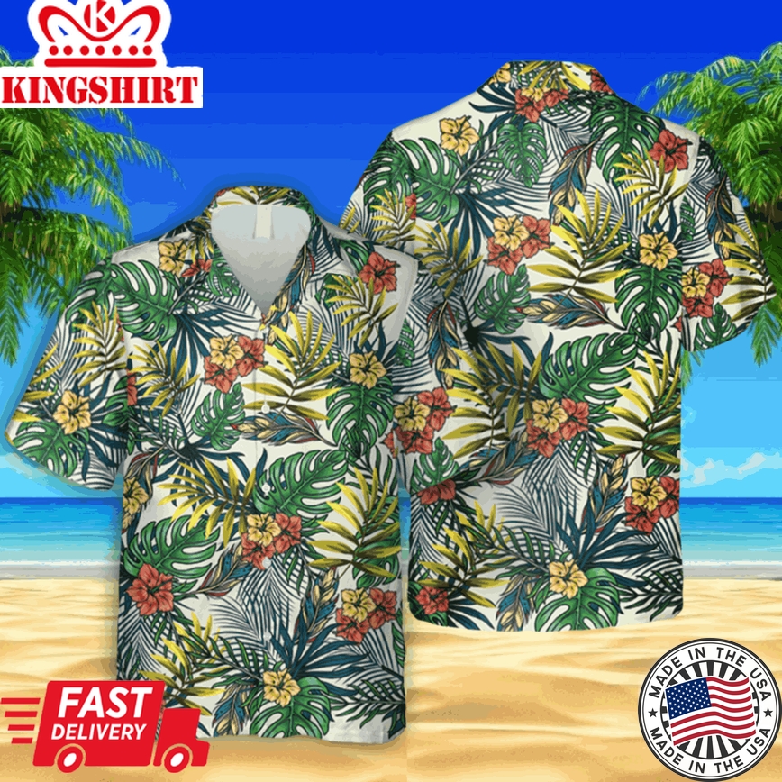 Tropical Plants Hawaii Shirt, Beach Shirt, FatherS Day Gift