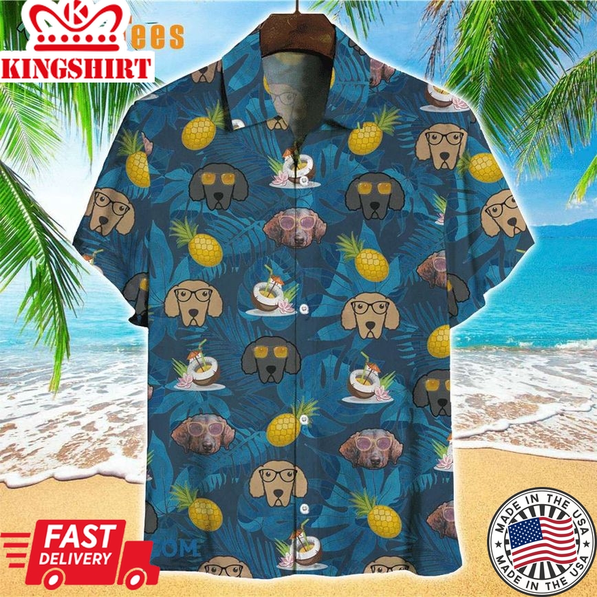 Tropical Retriever Dog Trendy Hawaiian Shirt Perfect Gifts For Your Loved Ones