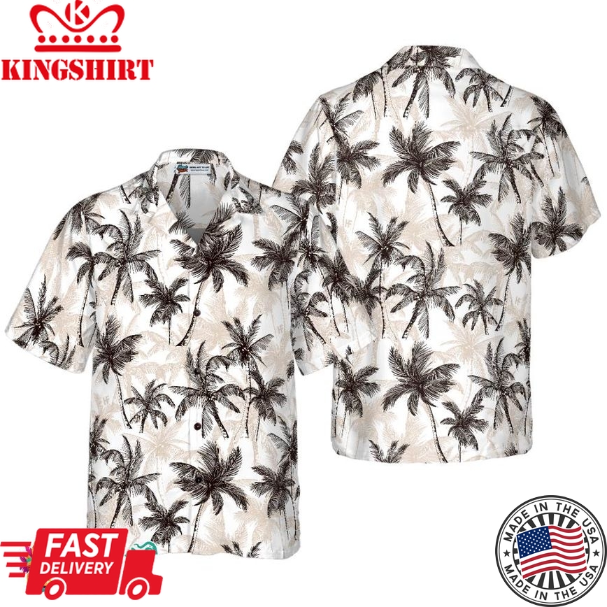 Tropical Vintage Palm Tree Hawaiian Shirt