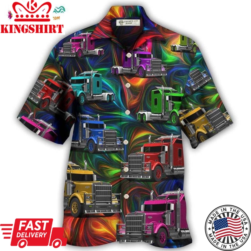 Truck Amazing Colorful Life Hawaiian Shirt