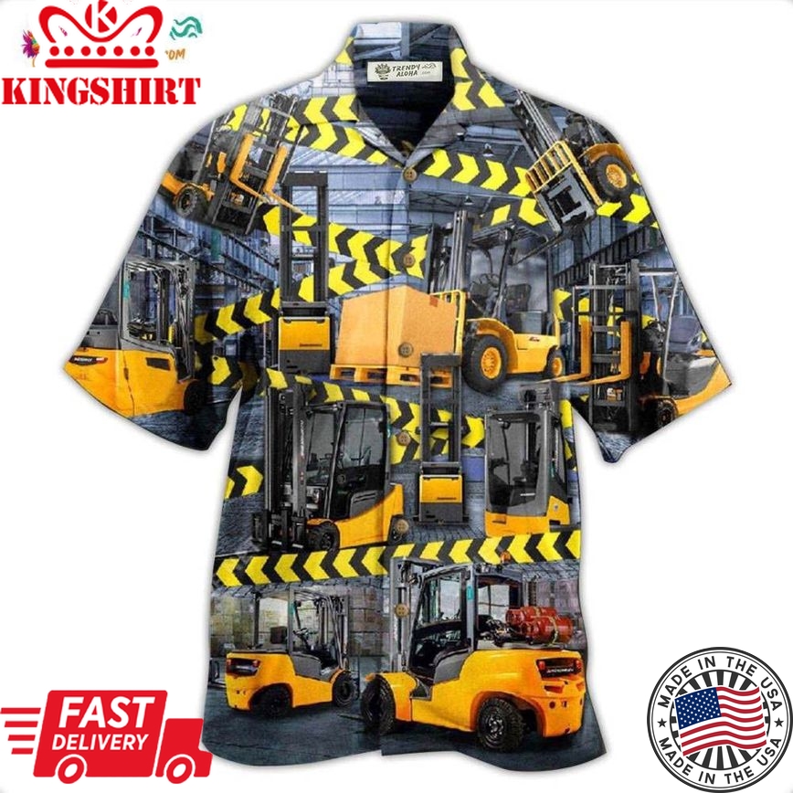 Truck Be Careful For Yellow Klift Trucks Are Coming Here Hawaiian Shirt