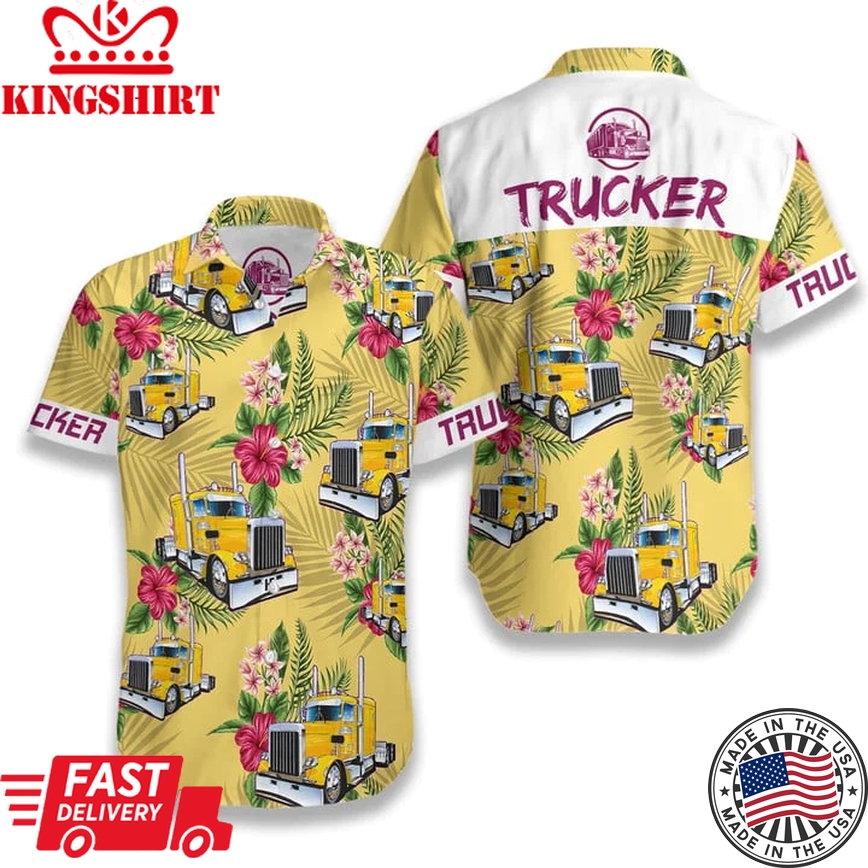 Trucker Trendy Hawaiian Shirt For Men And Women