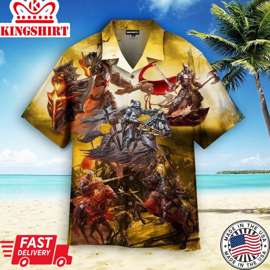 True Knights Never Give Up Aloha Hawaiian Shirts For Men & For Women |