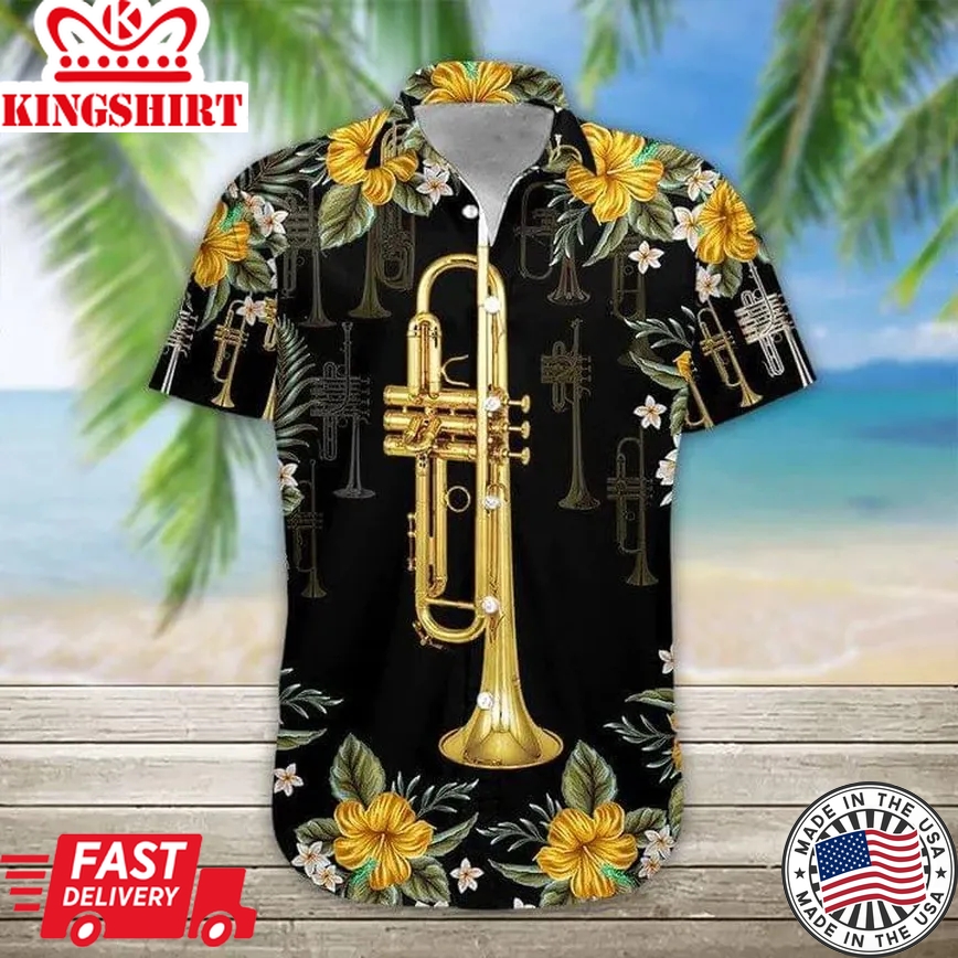 Trumpet Trendy Hawaiian Shirt