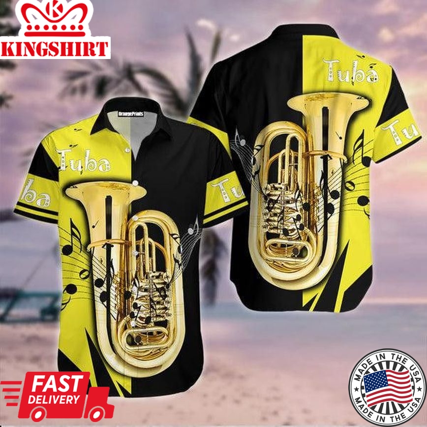 Tuba Music Trendy Hawaiian Shirt For