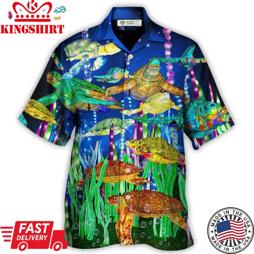 Turtle Find My Soul Into The Ocean Hawaiian Shirt