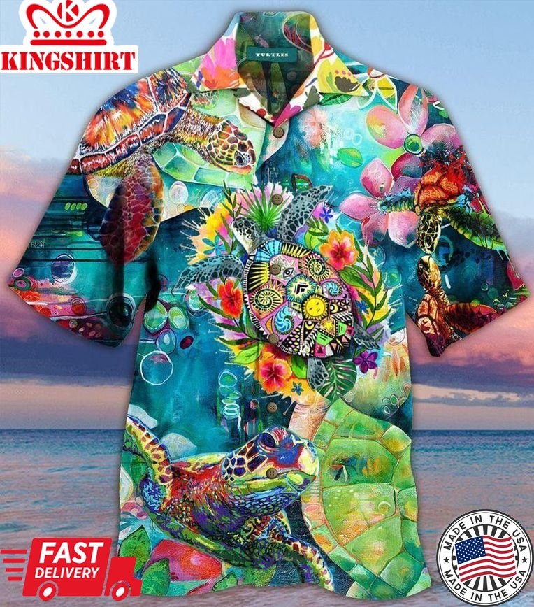 Turtle Trendy Hawaiian Shirt