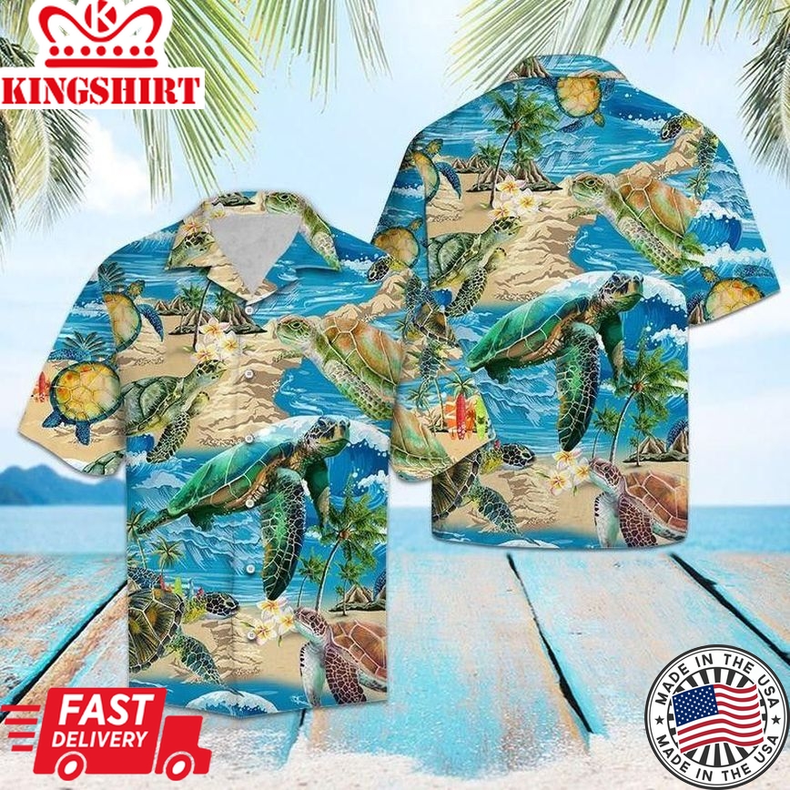 Turtle Trendy Hawaiian Shirt