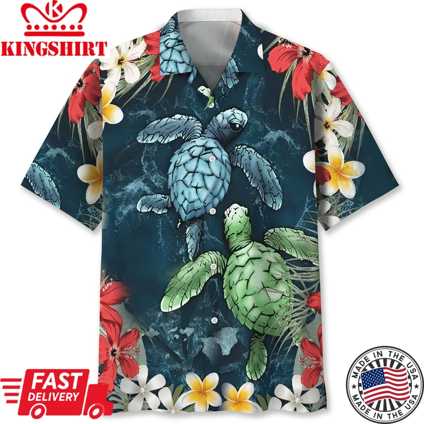 Turtle Trendy Hawaiian Shirt