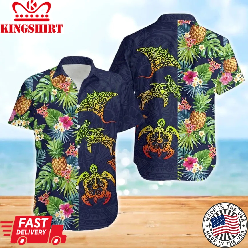 Turtles Trendy Hawaiian Shirt