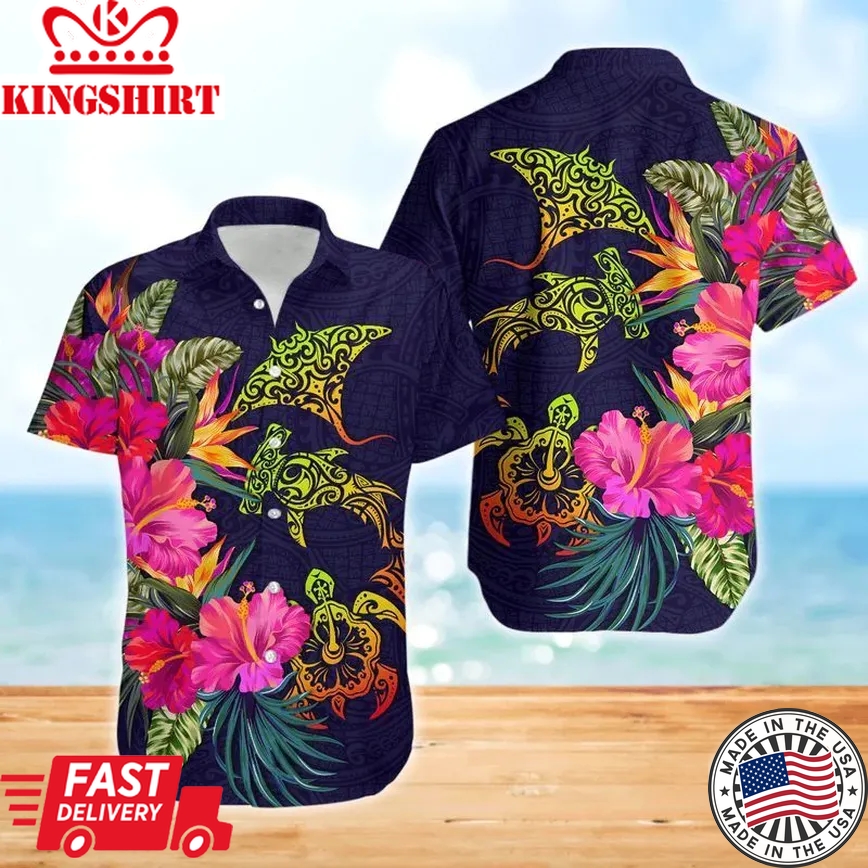 Turtles Trendy Hawaiian Shirt