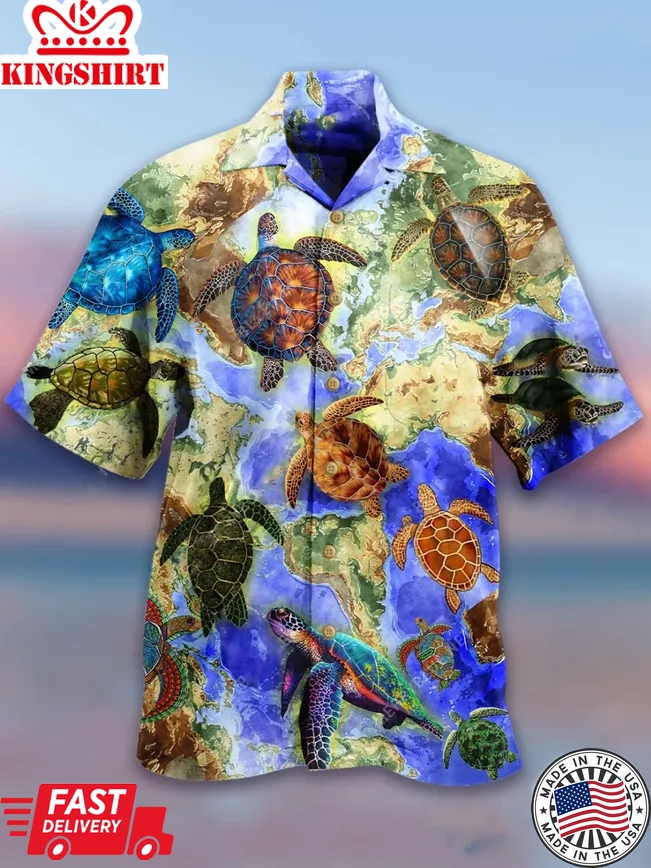 Turtles Trendy Hawaiian Shirt