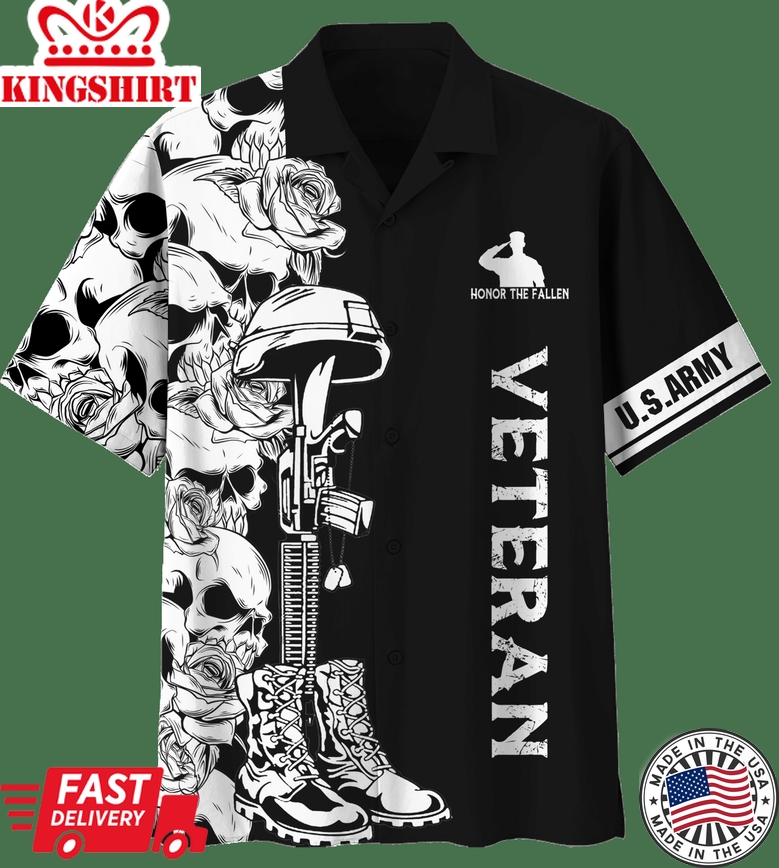 U.S. Army Veteran Hawaiian Shirt - Saluting Service