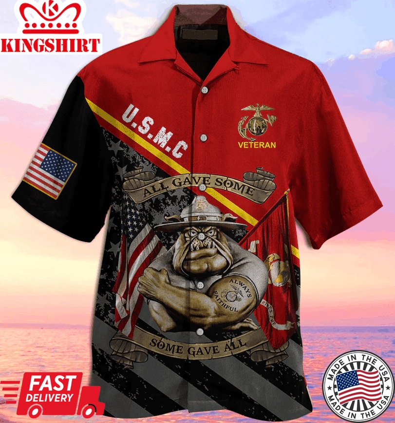 U.S Marine All Gave Some Cool Trendy Hawaiian Shirt