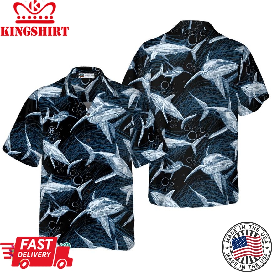 Under Water Shark Hawaiian Shirt