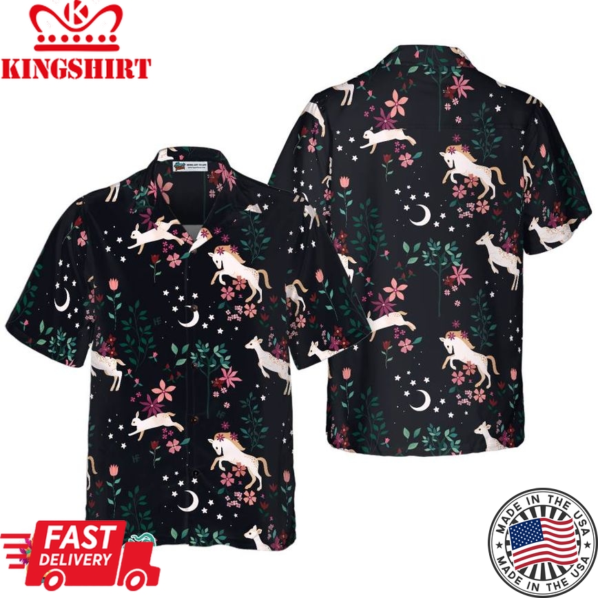 Unicorn Forest Of The Magic Hawaiian Shirt