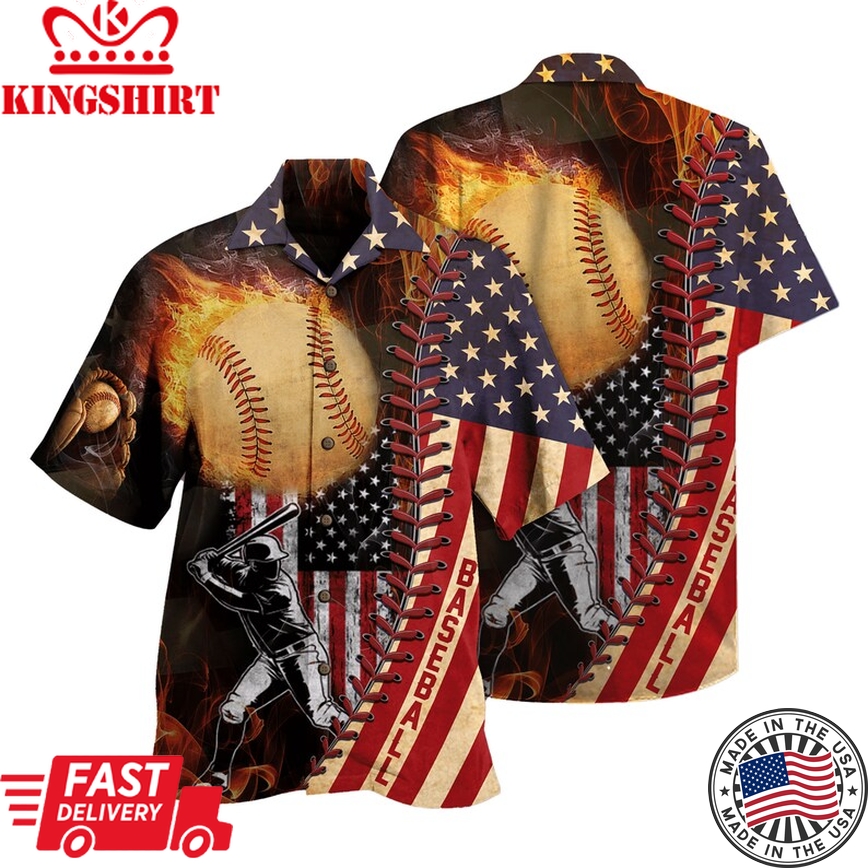 Unisex Baseball Beach Shirt Amazing Trendy Hawaiian Shirts