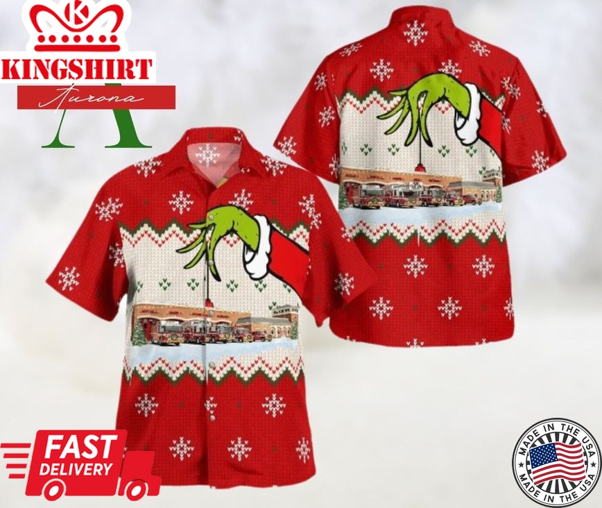 Unisex Christmas Grinch Merry Xmas Santa Claus Trendy Hawaiian Shirt