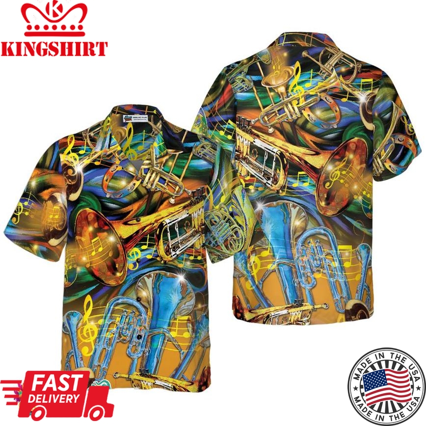 Unisex Saxophone Hawaiian Shirt