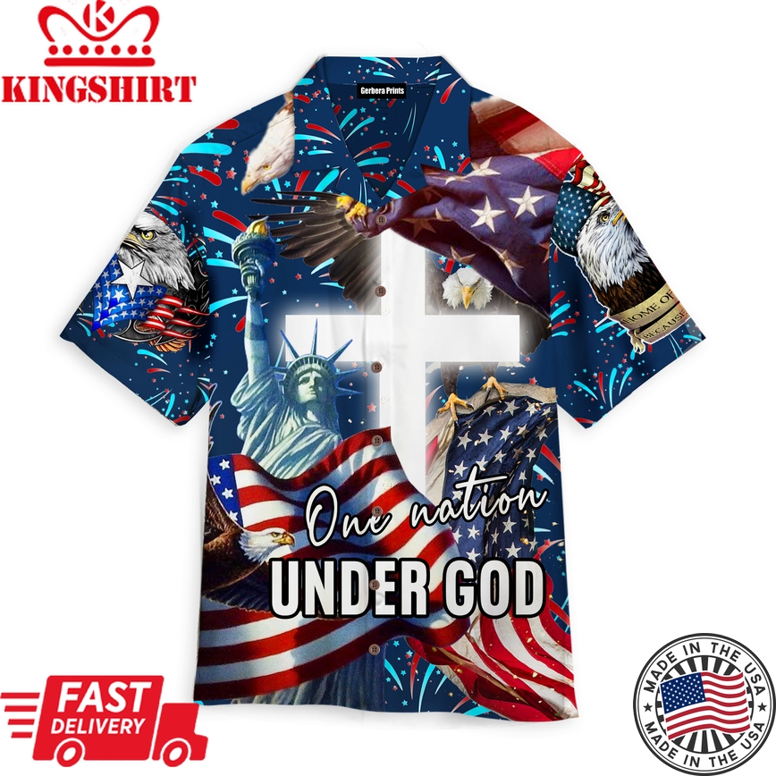 United in Faith: Jesus One Nation Under God Hawaiian Shirt