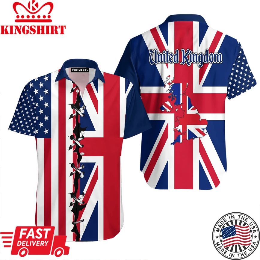 United Kingdom Flag Trendy Hawaiian Shirt